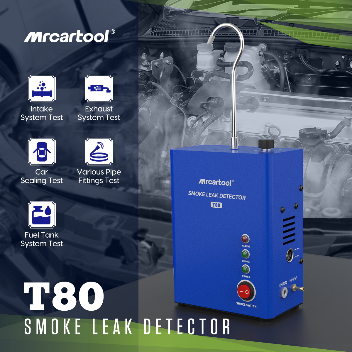 MR CARTOOL Car Smoke Leak Dete - Smoke Leak Detector review and price