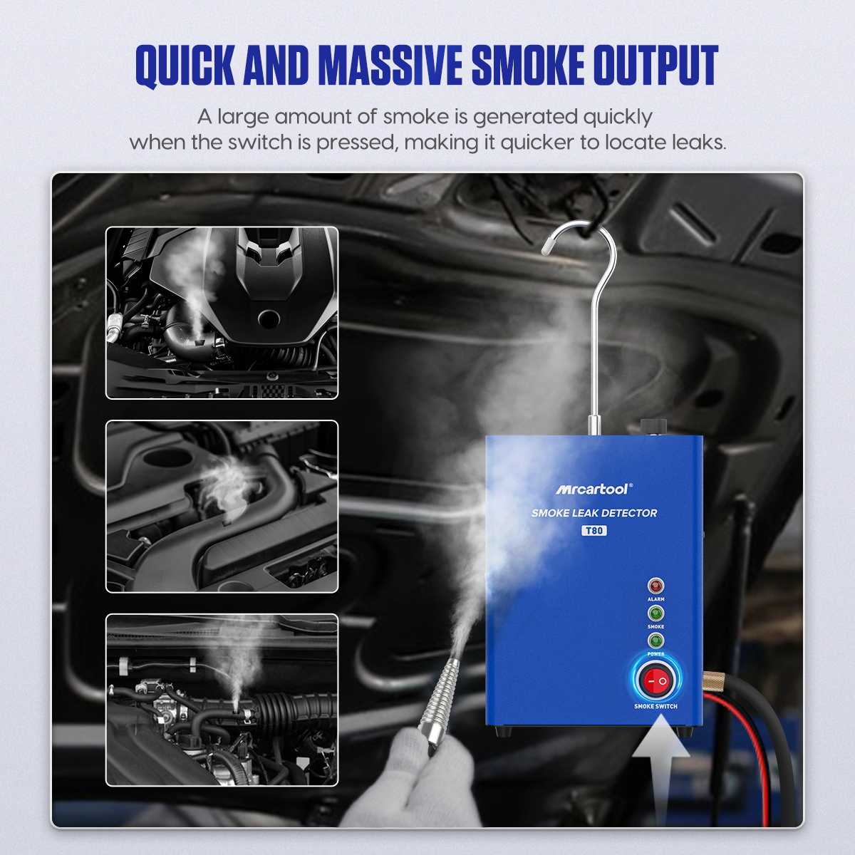 MR CARTOOL Car Smoke Leak Dete - Smoke Leak Detector review and price