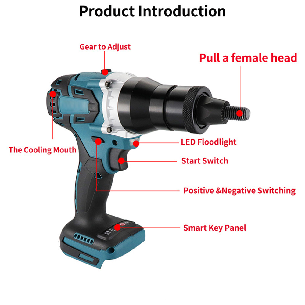 Electric Riveting Gun Brushles - Rivet Gun Air review and price